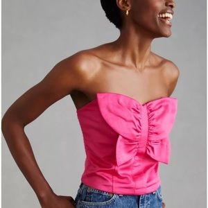 🦋 NWT Anthropologie Porridge Mariposa Satin Tube Top - Gorgeous !!!